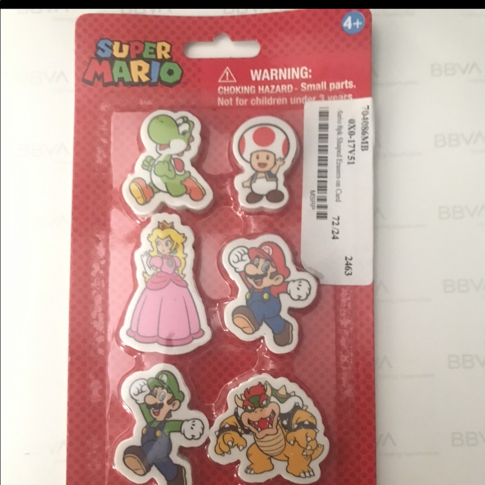 Mario erasers - Picture 2 of 2